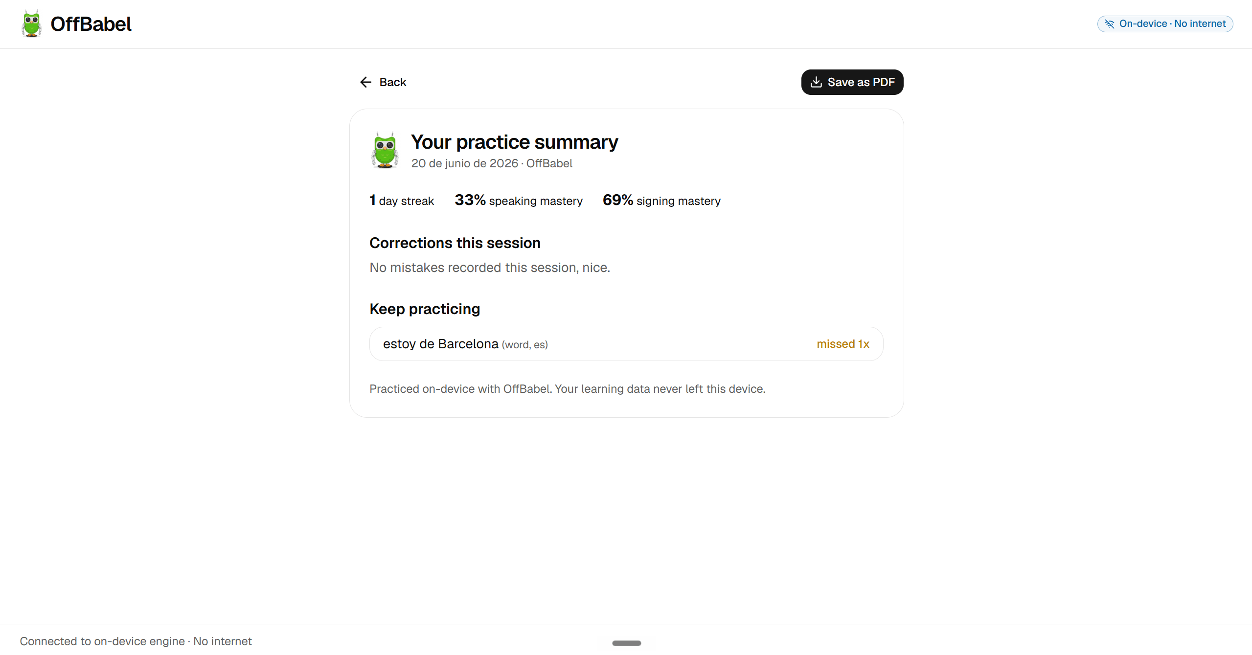 OffBabel screenshot