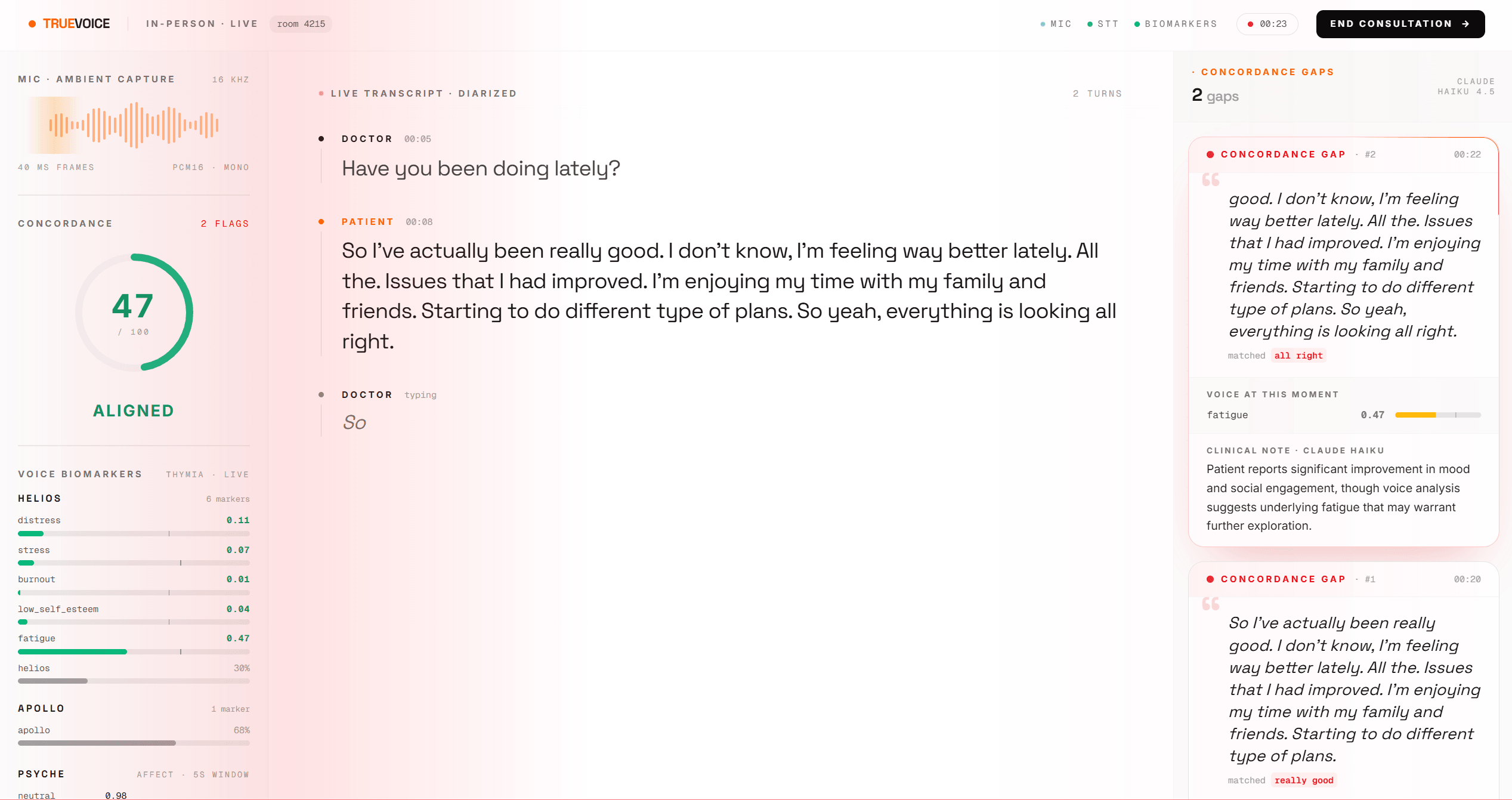 TrueVoice screenshot
